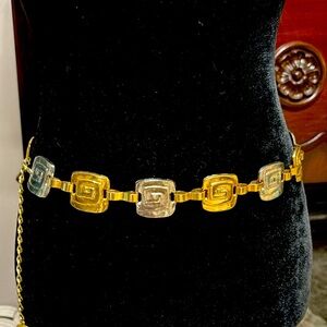 Vintage chain belt, not sure of the brand there’s a V stamp